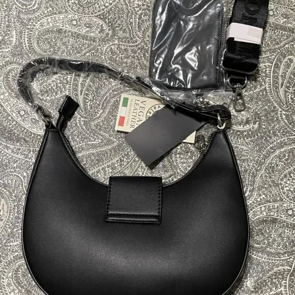 Valentino Orlandi Vegan Crescent Crossbody Bag - Picture 5 of 5